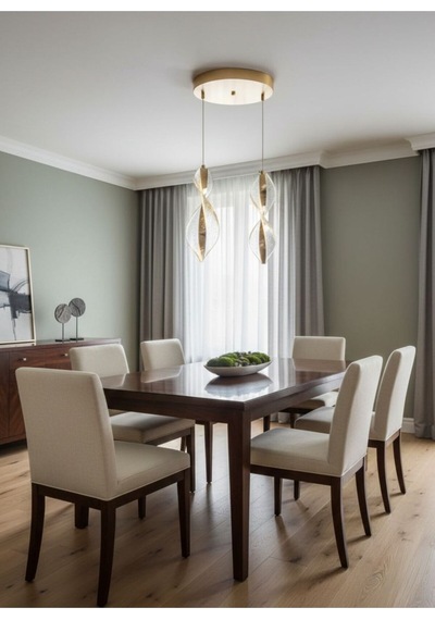 Nuvola Model 2"li Gold 3 Renk Modu Modern Ledli Salon Mutfak Oturma Yatak Odası Led Avize Gold