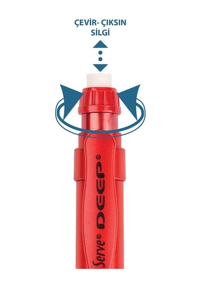 Serve Deep Versatil Uçlu Kalem 0.7mm - Metalik Renkler Diğer