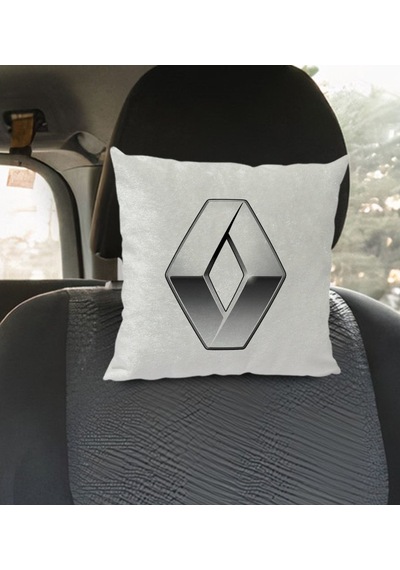 Bk Gift Renault Tasarımlı Kare Araç Koltuk Yastığı-1