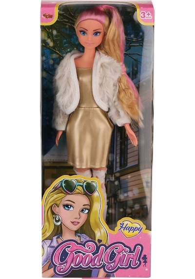 Mey İthalat Wg-115521 Ceketli Çizmeli Renkli Saçlı Bebek 29 Cm -vardem Oyuncak