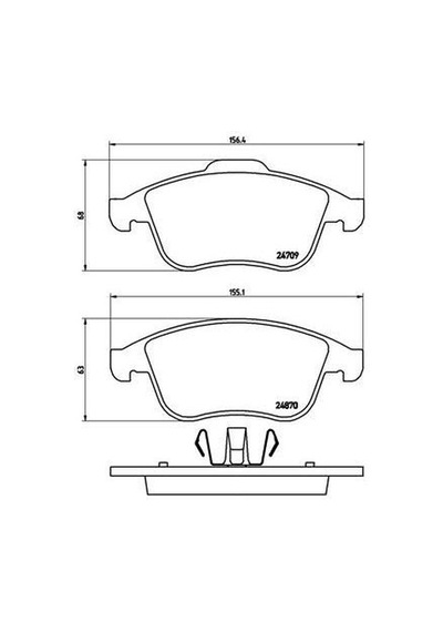 QCB QCB4134 Ön Balata Laguna III 07-Latute-Megane III 2,0DCIScenic III 09- 1,5-1,6-2,0DCI