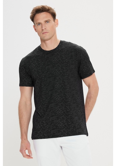 AC&Co / Altınyıldız Classics Erkek Sıyah Slim Fit Dar Kesim Bisiklet Yaka Pamuklu Kısa Kollu Tişört SIYAH AC&Co / Altınyıldız Classics Erkek Sıyah Slim Fit Dar Kesim Bisiklet Yaka Pamuklu Kısa Kollu Tişört SIYAH