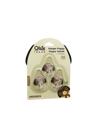3pcs Puppy Askı Şeffaf Askı Yapışkanlı Montaj 5324 50cm