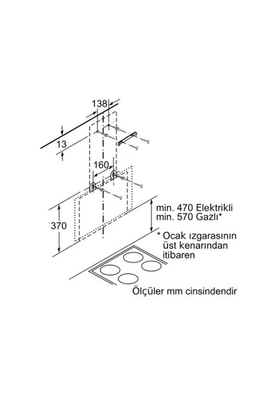 Bosch DWK68AK20T 60 CM Duvar Tipi Davlumbaz