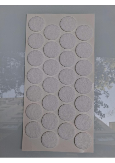 Keçe 90742 Hrd 4 Paket 28 Mm Beyaz Masa Sandalye Koltuk Baza Ayak Çizdirmez Yapışkanlı