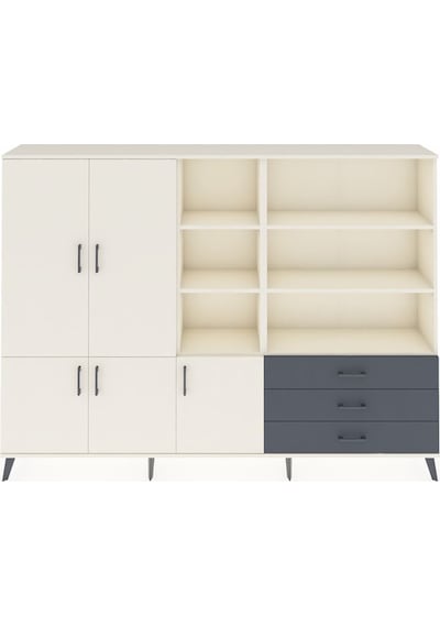 Arges Dolap 11 Raflı 3 Çekmeceli 5 Kapaklı 220x30x163 Aytaşı-aytaşı/antrasit Aytası/antrasıt - Aytası Arges Dolap 11 Raflı 3 Çekmeceli 5 Kapaklı 220x30x163 Aytaşı-aytaşı/antrasit Aytası/antrasıt - Aytası