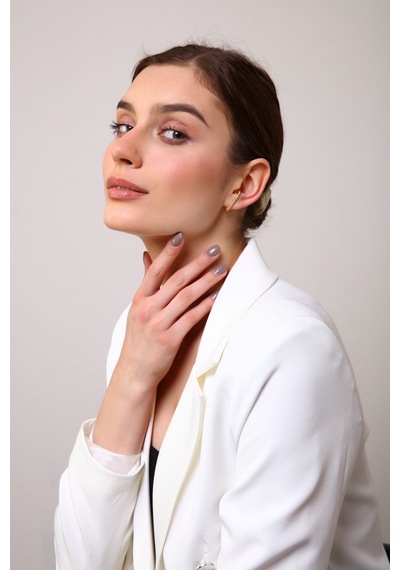 Gold Renk Burgu Earcuff Altın