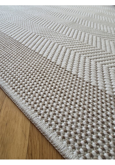 Elvey Home Lara Krem Bej Sisal İskandinav Extra Yumuşak Özel Kesim Kolay Temizlenen Salon Koridor Mutfak Halısı 01-krem/bej
