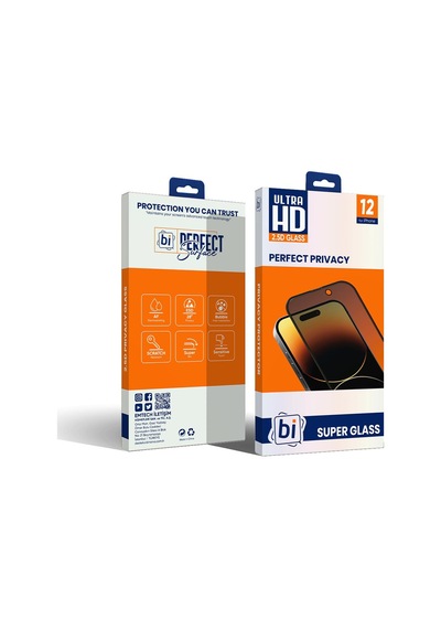Bi 2,5d Prıvacy Super Glass Apple Uyumlu   iPhone 12/12 Pro Ekran