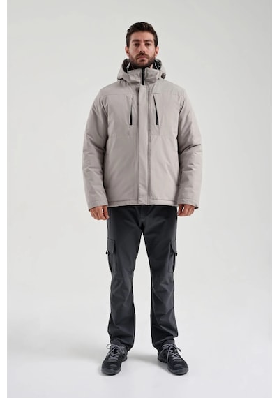 Exuma Skı Jacket Erkek Mont 2111054 Gri Siyah