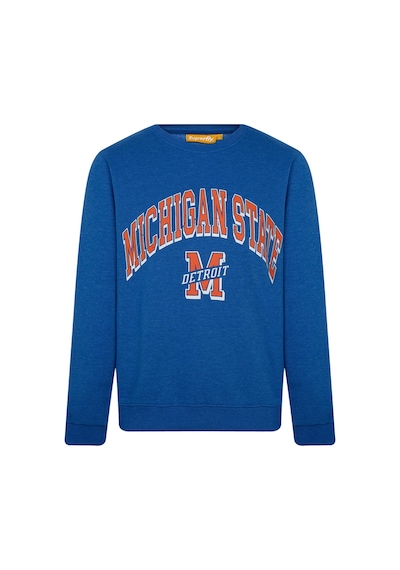 Superfly Michigan State Bisiklet Yaka Erkek Sweatshirt Spf101232313121 Yeşil