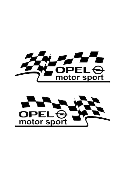 Opel Sticker (Sağ Sol Takım ) Opel Zafer Yan Ayna Araba Sticker