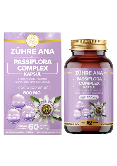 L-teanin, Vitamin B6, Passiflora Ve Valerian Ekstresi İçeren Takviye Edici Gıda