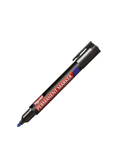 Bigpoint Permanent Markör Yuvarlak Uç Mavi 12'li Kutu