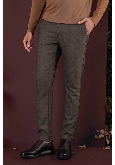 Efor P 1138 Slim Fit Kahve Klasik Pantolon Kahverengi