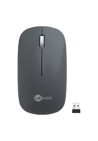Lenovo Lecoo Ws214 Kablosuz 1200dpı 3 Tuşlu Gri Optik Sessiz Mouse