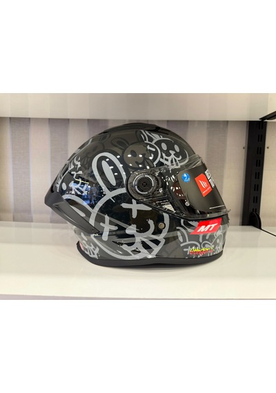 Mt Helmets Stınger Ram F1 Kask Parlak Siyah Gri