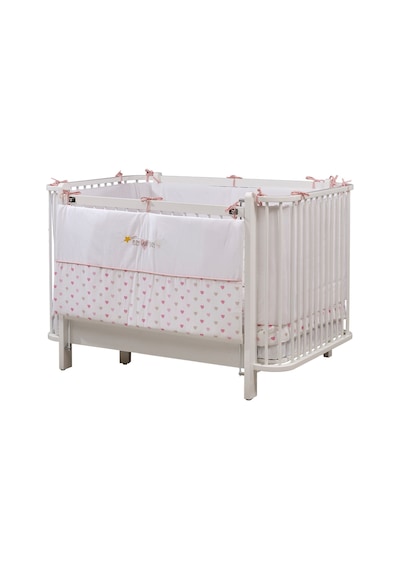 Meltem Kids Bambino Büyüyen Beşik 80x130 Cm 80x180 Cm Byz-pembe Beyaz