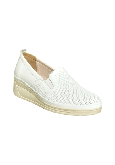 Fox Shoes U555024303 Beyaz Hakiki Deri Günlük Kadın Ayakkabı Beyaz-hakiki Deri