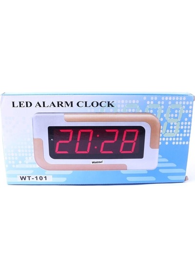 Lcd Masa Duvar Saati Wt-101 Çok Renkli