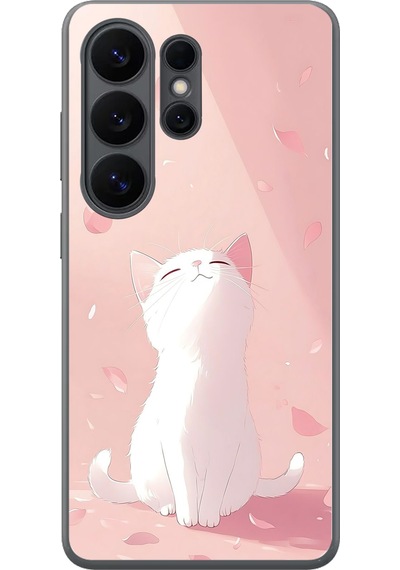 Samsung Galaxy S26 Ultra Uyumlu Minnoş Kedi Baskılı Silikon Kılıf Renkli