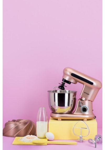 Emsan Bella Gusto Mini Golden Pink Stand Mikser Mutfak Şefi 800W