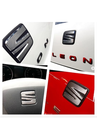 Seat Leon Mk2/Mk3 Amblem Stıcker Seti Seat Leon Mk2/Mk3 Amblem Stıcker Seti