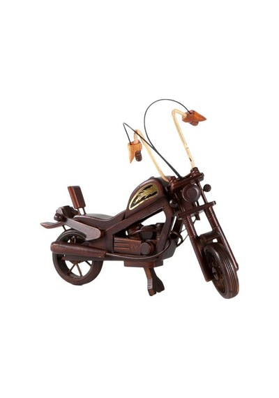 Dekoratif Ahşap Harley Davidson Motosiklet 33 cm