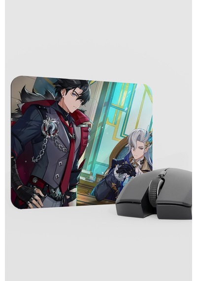Wriothesley Genshin Impact Anime Gacha V4 - 22x18 Gaming Mouse Pad Fare Altlığı