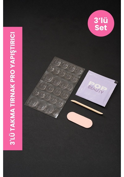 Pop Beauty 3'lü Takma Tırnak Pro Yapıştırıcı Popbeauty2