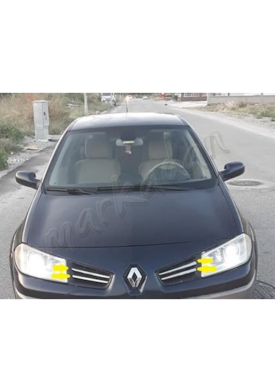 Db Chrome Renault Megane 2 Ön Panjur Nikelajı 2006-2010 4 Parça P