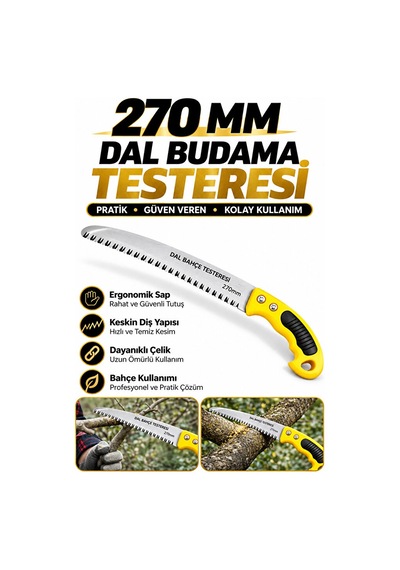 Dal Budama Testeresi 270 Mm Ağaç Kesme İçin