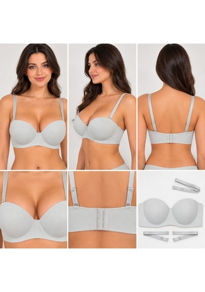 101Dzyn Kadın Fitilli Lazer Kesim Dikişsiz Balensiz Avuç İçi El Dolgulu Push Up Sütyen Açık Mavi 101Dzyn Kadın Fitilli Lazer Kesim Dikişsiz Balensiz Avuç İçi El Dolgulu Push Up Sütyen Açık Mavi
