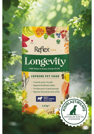 Plus Longevity Mini Ve Küçük Irk Yetişkin Köpek Maması 1400g