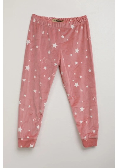 Markapia Kız Çocuk Yumuşak Kadife Dokulu Pijama Altı Pembe 10 - 12 Yaş