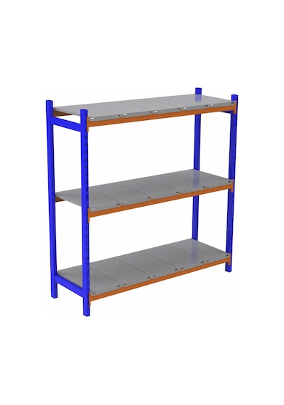 3 Katlı Depo Rafı 75x200x230 Cm Hafif Rack Raf 300-350 Kg Taşıma Kapasiteli Gri