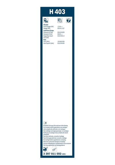 Silecek Süpürgesi - Fiat Scudo - Bosch-3397011592