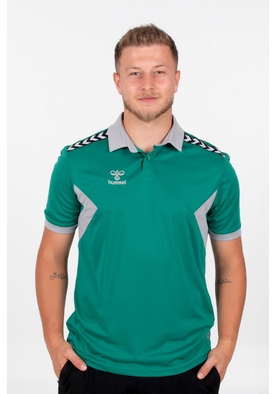 Hummel Otantik Polo Yaka Kamp Tişört Yeşil