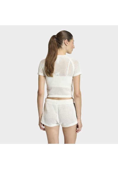 Adidas Ke0200 Crochet Tee Kadın Tişört Beyaz