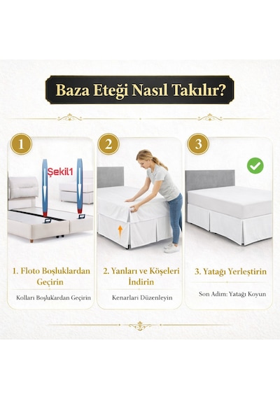 Krem Renk Yırtmaçlı Ve Düğmeli Pamuk Duck Keten Baza Eteği