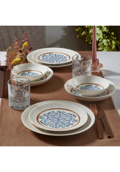 Güral Porselen Güral Porselen Camelia 24 Parça 6 Kişilik Yemek Takımı 22153 Çok Renkli