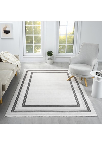 Mariesse Home Aspendos Akrilik Dokuma Salon Mutfak Koridor Kesme Yolluk Dokuma Makine Halısı Aspendos01 5113-antrasit
