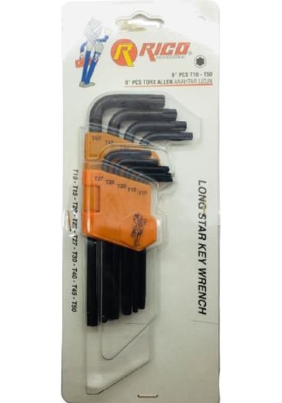 Rico Rc0207 Vakumlu Torx Uzun Alyan Anahtar Seti 9 Pcs T10-T50 N11.19496