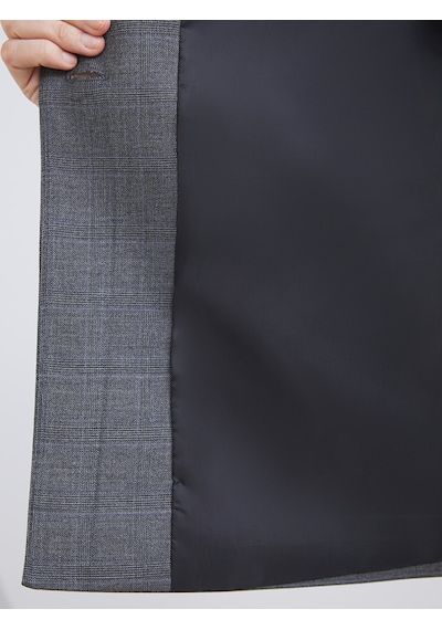 Lcwaıkıkı Classic Gri Ekose Kadın Blazer Ceket