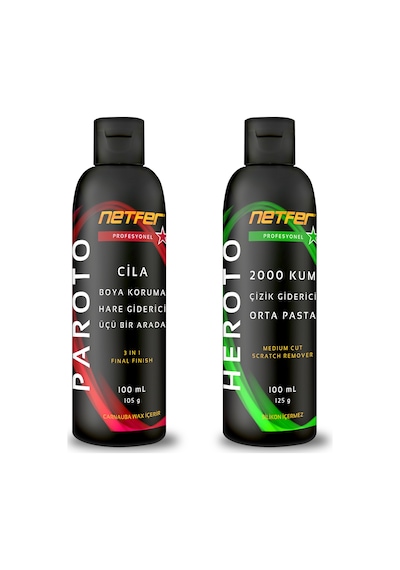 Netfer 2'li Orta Pasta Cila Set - 2x100 ML