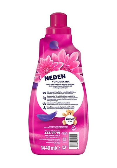 Yumoş Extra Konsantre Çamaşır Yumuşatıcısı Orkide 1440 Ml 60 Yıkama 3 Adet Tekli
