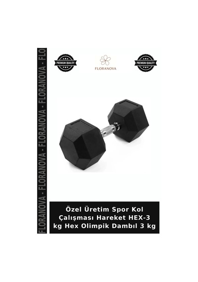 Özel Üretim Spor Kol Çalışması Hareket Hex-3 Kg Hex Olimpik Dambıl 3 Kg Diğer