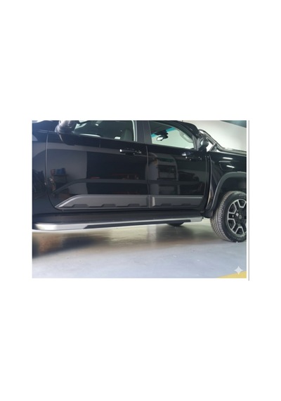 Volkswagen Amarok 2022+ Kapı Kaplama Seti Mat Siyah Kapı Koruma / Yan Kapı Kaplama
