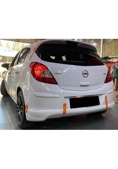 Opel Corsa D Arka Ek Plastik Siyah Difüzör 2006-2014 Arka-bodykit-ek-karlık