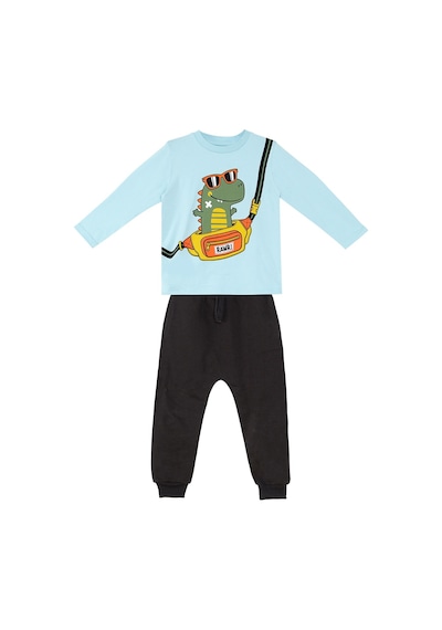 Denokids Dino Erkek Çocuk T-shirt Eşofman Altı Takım Çok Renkli